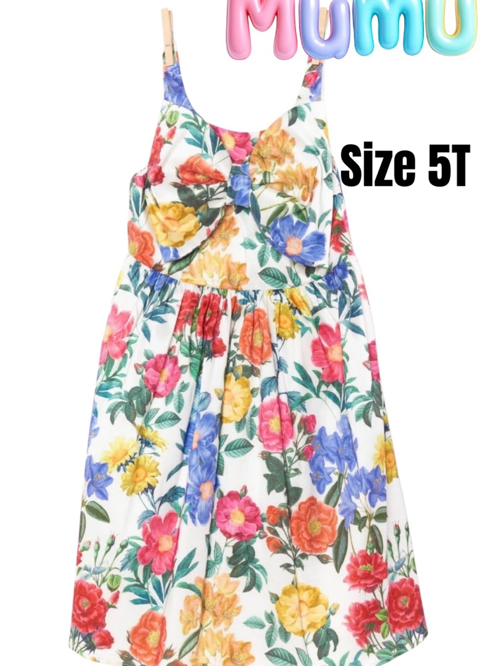 Show Me Your MuMu Floral Bow Sundress - White Multicolor